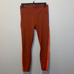 Athleta red and orange leggings Worn once !!!!